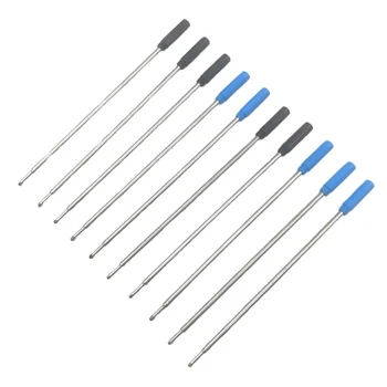 10 шт. сменных шариковых ручек для заправки - сине-черный (115 мм)