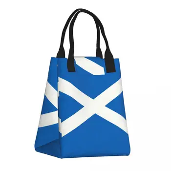 Сумка для ланча с флагом Шотландии, портативный термоохладитель, изолированная коробка для бенто Для женщин, детей, работы, школы, пикника, путешествий, сумки для еды