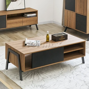 Журнальный столик из дерева, роскошная мебель скандинавского дизайна, деревянный центр, чайный журнальный столик, журнальный столик в деревенском стиле