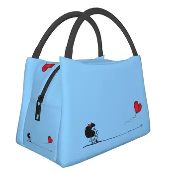 Изготовленная на заказ сумка для ланча с воздушным шаром Mafalda, Мужская Женская сумка для ланча с теплым кулером, изолированный ланч-бокс для офисных поездок