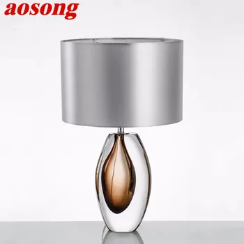 Настольная лампа AOSONG Nordic Glaze, современное искусство, гостиная, спальня, кабинет, отель, индивидуальность, оригинальность, настольная лампа