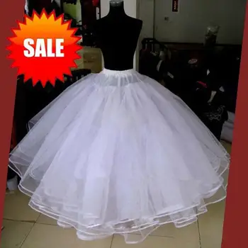 Самые продаваемые белые 3 слоя свадебных аксессуаров Для платья, тюлевая юбка, нижняя юбка для бального платья 2024 Без обручей