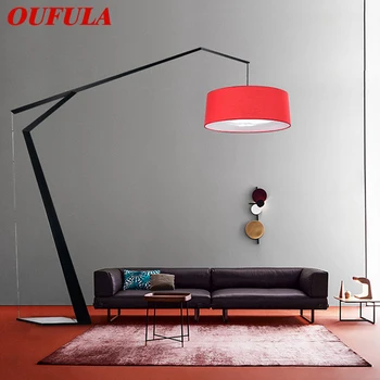 Торшер OUFULA Nordic Fishing, Современная Семейная гостиная Рядом с диваном, Креативный светодиодный Декоративный светильник