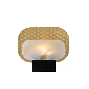 Креативная мраморная настольная лампа для гостиной, прикроватная тумбочка для спальни в скандинавской Америке, дизайнерские декоративные лампы для кабинета