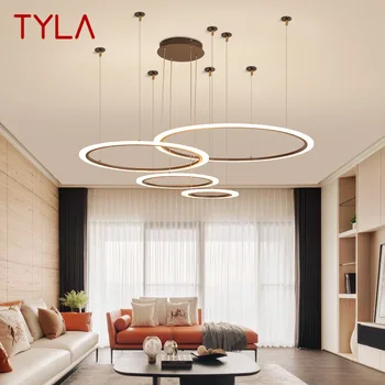 Современный подвесной светильник в скандинавском стиле TYLA, креативный дизайн, светодиодные Винтажные кольцевые светильники для дома, гостиной, Спальни, Декоративный светильник