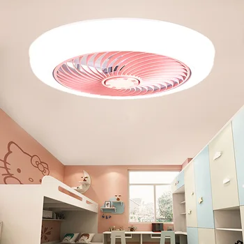 Умный потолочный вентилятор Вентиляторы с подсветкой, пульт дистанционного управления, декор для спальни, Вентиляционная лампа 46-52 см, Невидимые лопасти, Выдвигающиеся бесшумно