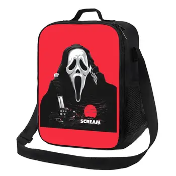 Изготовленная на заказ сумка для ланча Scream Ghost Killer, женские термоохладители, изолированные ланч-боксы для учащихся школы
