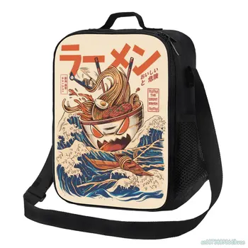 Under The Wave Off Kanagawa Ramen Изолированная сумка для ланча в школу, на работу, для пикника, ланч-бокс, герметичная сумка-холодильник для взрослых и детей