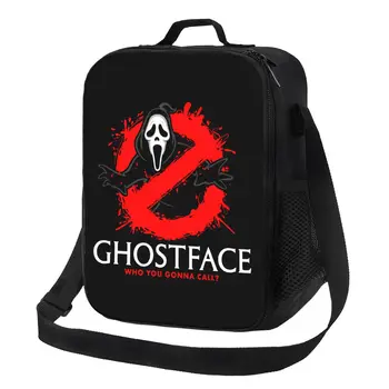 Изготовленная на заказ сумка для ланча Ghostface Busters Scream, женские Теплые ланч-боксы с изоляцией-охладителем для офиса для взрослых