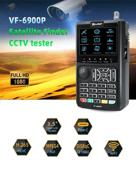 VF-6900 Спутниковый искатель HD Цифровой Спутниковый Искатель DVB-S/DVB S2/Finder Meter 3,5 