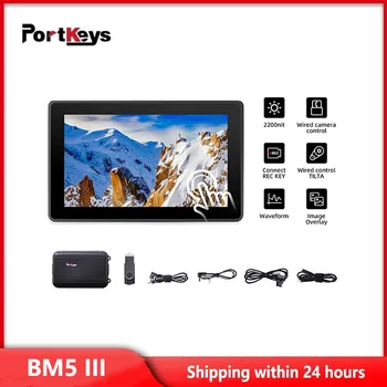 Portkeys BM5 III 5,5-дюймовый полевой монитор для управления камерой DSLR 2200 Нит HDMI Видеомонитор Камера Портативный монитор для Z CAM BMPCC