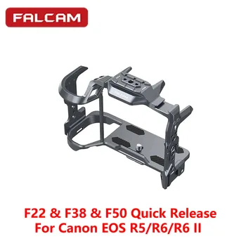 Falcam F22 & F38 & F50 Быстроразъемный Каркас Камеры/Опорная Пластина Камеры Cage V2 Для Canon EOS R5/R6/R6 II