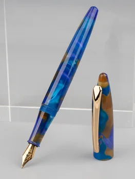 Художественная Акриловая смола Torpedo Sharp ShapeFountain Pen Подарочная Каллиграфическая ручка из смолы